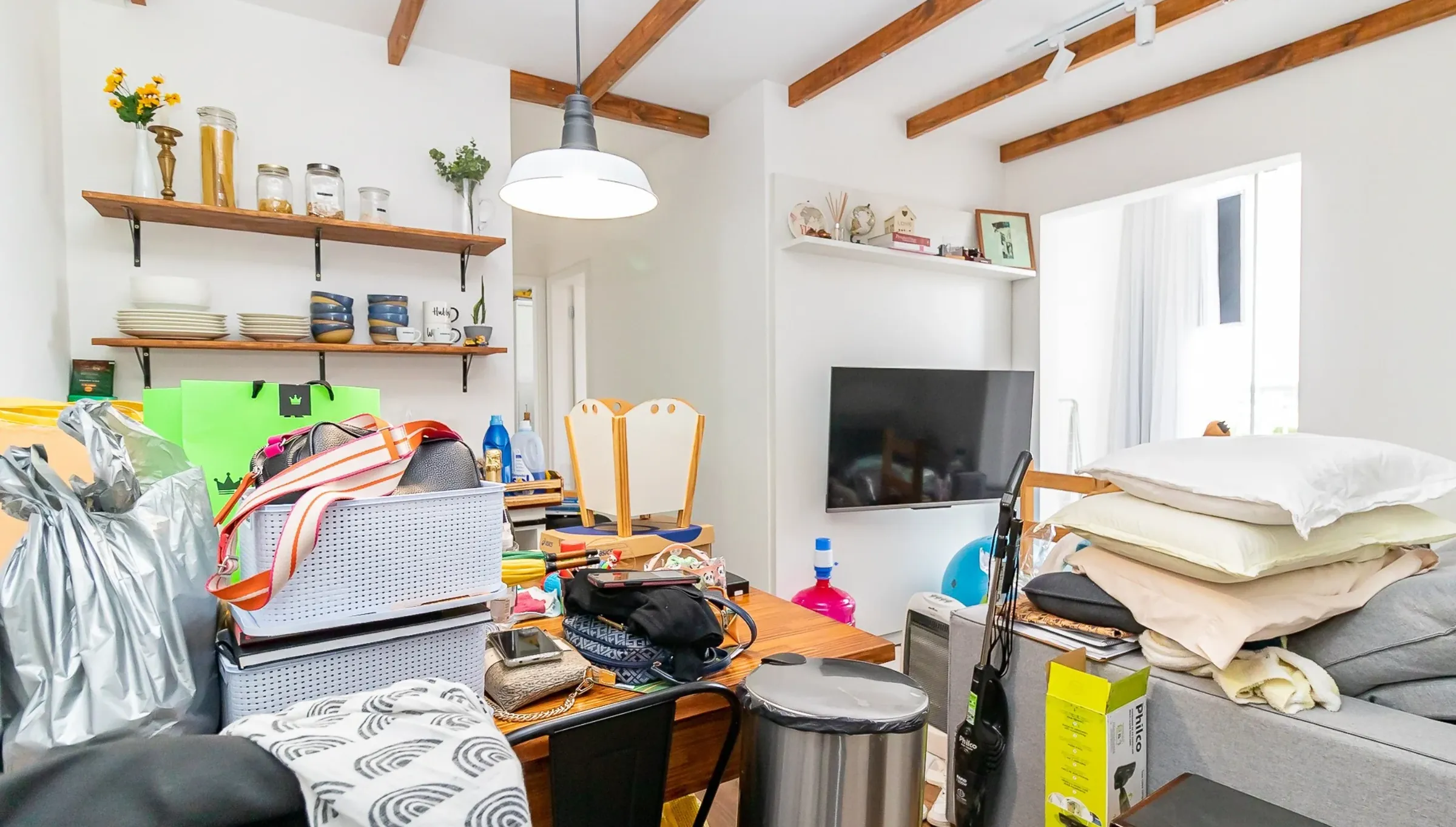 Sala de Estar antes da preparação