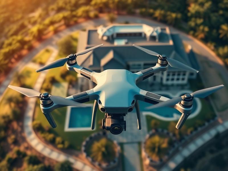 Vista aérea captada por drone — acompanhamento de obras Sheep House